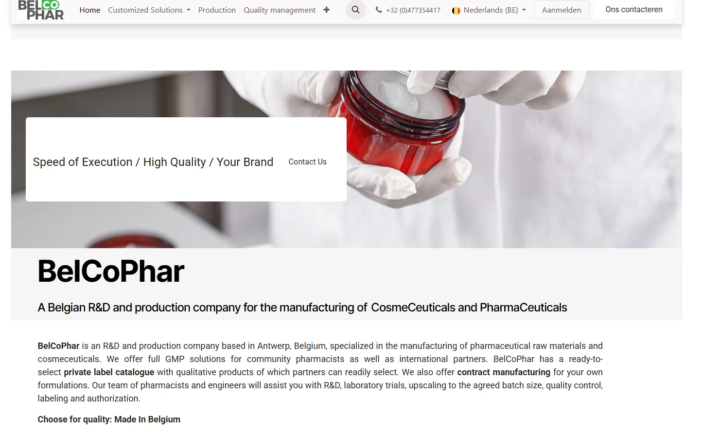 Top 9 Cosmetics Manufacturers in Belgium